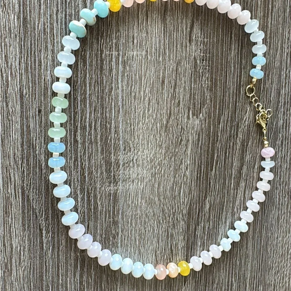 Rainbow necklace A611 - Picture 3 of 3